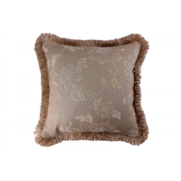 Classic decorated floral design throw pillow