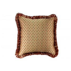 Classic modern luxury silk cushion with leaf pattern, decorative couch /bed throw pillow 