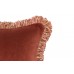 Luxury tasseled soft velvet throw pillow, classic decorative cushion