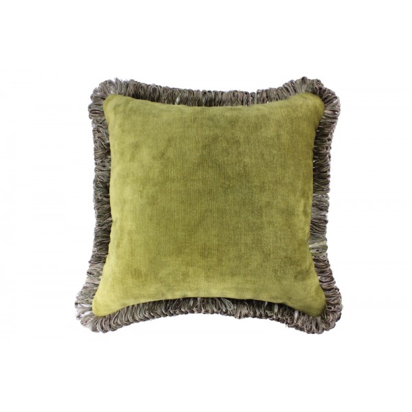 Luxury tasseled soft cushion, velvet throw pillow