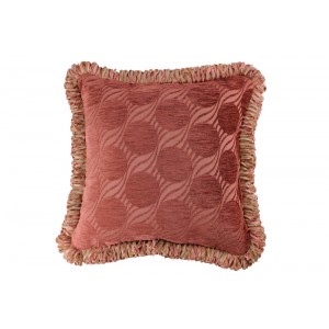Patterned design velvet throw pillow, luxury tasseled cushions